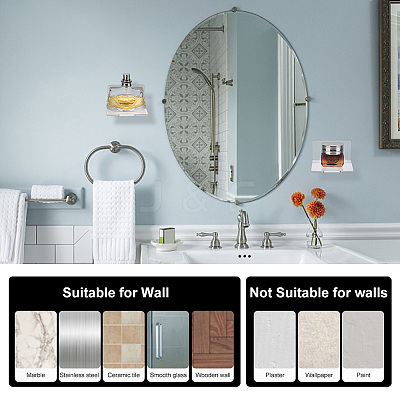 Transparent Acrylic Wall Mounted Display Stands LS-ODIS-WH0025-84-1