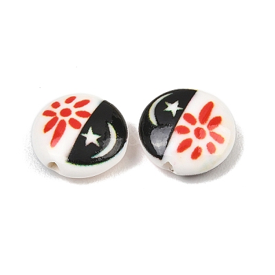 Printed Handmade Porcelain Beads PR-CBA938E-02A-1