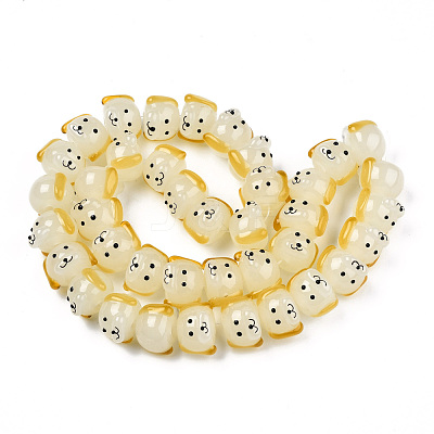 Handmade Lampwork Beads Strands LAMP-N021-42F-1