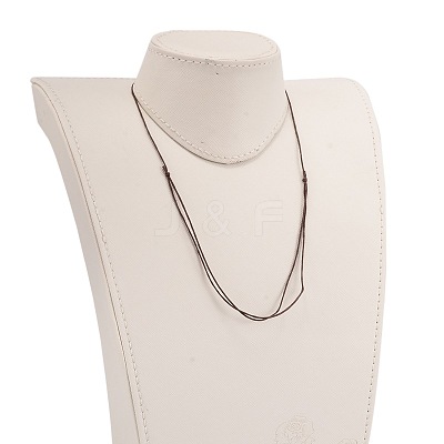 Korea Waxed Cotton Cord Necklace Making NJEW-JN01472-03-1
