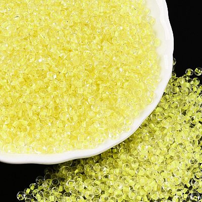8/0 Inside Colours Transparent Glass Seed Beads SEED-T007-06C-1