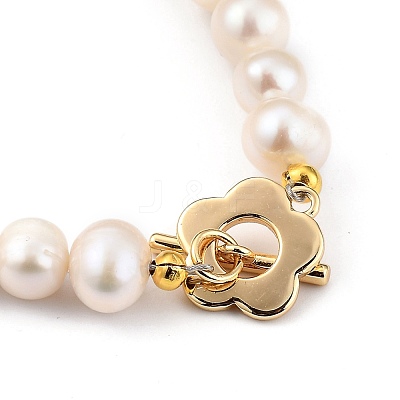 Natural Cultured Freshwater Pearl Beaded Bracelets BJEW-JB05434-02-1