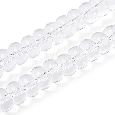 Transparent Glass Beads Strands GLAA-ZX008-8mm-19A-1