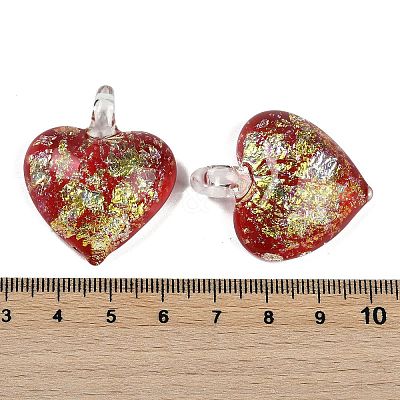 Lampwork Pendants FOIL-K003-02A-1