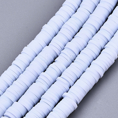 Handmade Polymer Clay Beads Strands CLAY-R089-6mm-024-1