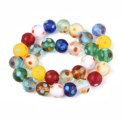 Handmade Lampwork Beads Strands LAMP-N036-10A-01-1