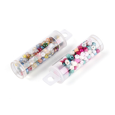 7 Bottles DIY Glass Seed Beads Sets DIY-N006-02B-1