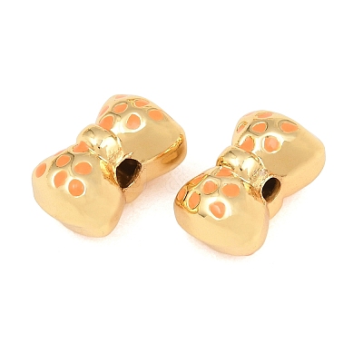 Brass Enamel Beads KK-CBA57A9-05G-1