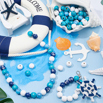 DIY Ocean Theme Jewelry Making Finding Kit DIY-SC0022-65-1