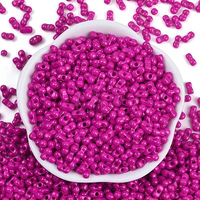 Baking Paint Glass Seed Beads X1-SEED-K010-A06-1