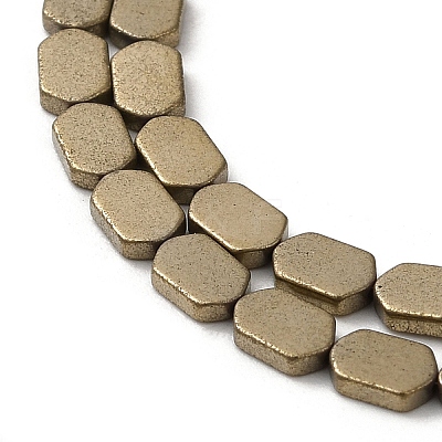 Electroplated Synthetic Non-Magnetic Hematite Beads Strands G-E610-A01-AB-1