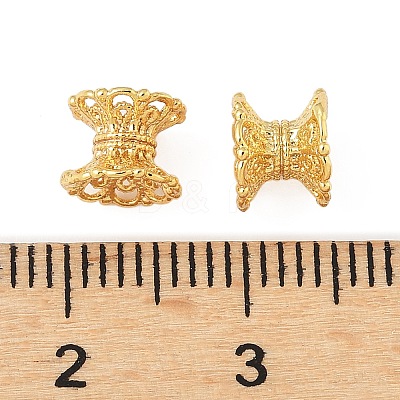 Brass Bead Caps KK-V015-40G-01-1