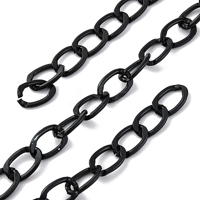 Oxidation Aluminum Faceted Curb Chains LS-CHA-TAC0003-01EB-B-1