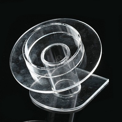 Organic Glass Bracelets/Bangles Display X-BDIS-N002-01-1