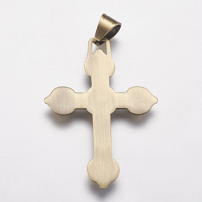 304 Stainless Steel Big Pendants STAS-P225-072AB-1