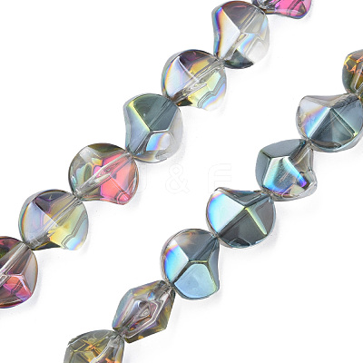 Electroplate Glass Beads Strands EGLA-N008-019-A03-1