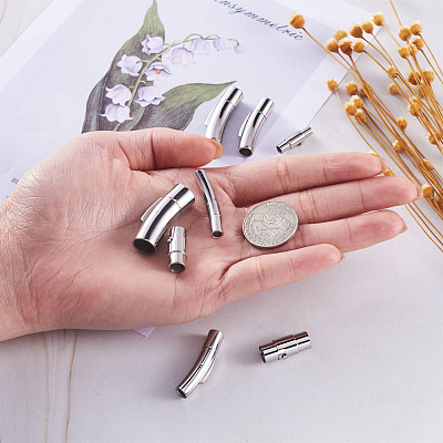 304 Stainless Steel Bayonet Clasps & Magnetic Screw Clasps STAS-YS0001-04P-1