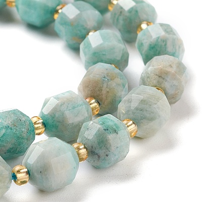 Natural Amazonite Beads Strands G-K303-A07-8mm-1