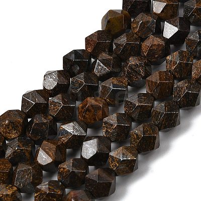 Natural Bronzite Beads Strands G-Z119-A30-02-1
