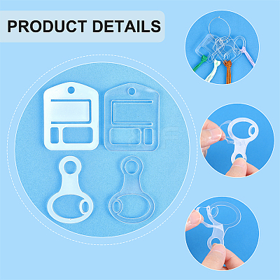 40Pcs 2 Style Acrylic Embroidery Floss Drop DIY-CP0008-73-1