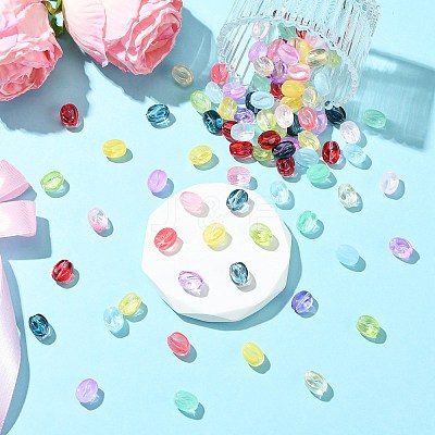 216Pcs 12 Colors Transparent Glass Beads DGLA-CJ0001-04-1