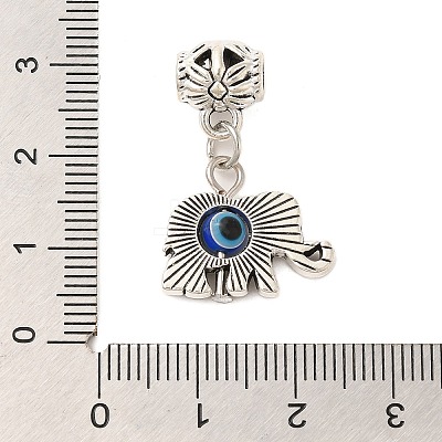 Tibetan Style Alloy Resin Pendants FIND-Z063-05AS-1