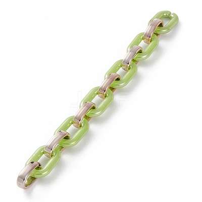 Handmade Opaque Acrylic Cable Chains AJEW-JB00890-03-1