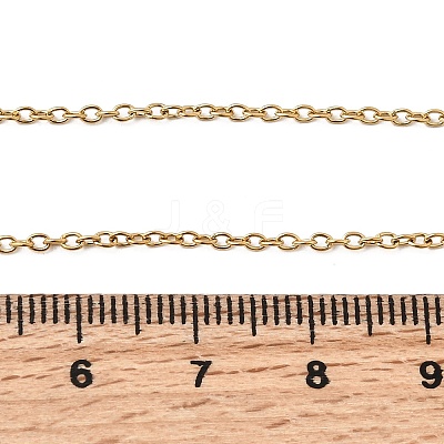 304 Stainless Steel Cable Chain Necklaces STAS-O053-11G-1