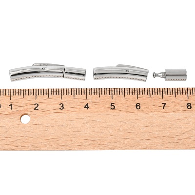 Non-Tarnish 304 Stainless Steel Bayonet Clasps STAS-M297-01B-P-1