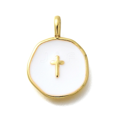 Brass with Enamel Pendants LS-KK-D295-31G-02-1