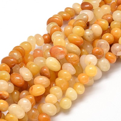 Natural Topaz Jade Gemstone Nuggets Bead Strands X-G-J337-30-1