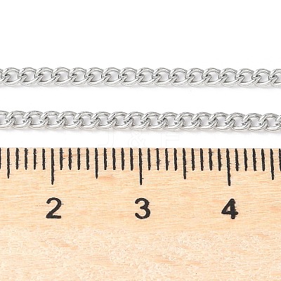 Tarnish Resistant 304 Stainless Steel Curb Chain Necklaces X-STAS-O037-114P-1