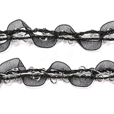 Polyester Lace Trim for Curtain OCOR-K007-10B-02-1