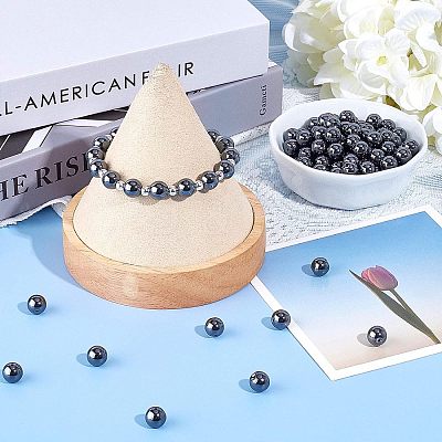 Non-magnetic Synthetic Hematite Beads Strands G-OC0001-46-1