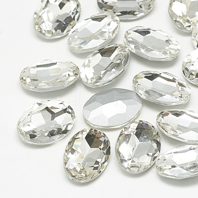 Pointed Back Glass Rhinestone Cabochons RGLA-T080-4x6mm-01-1