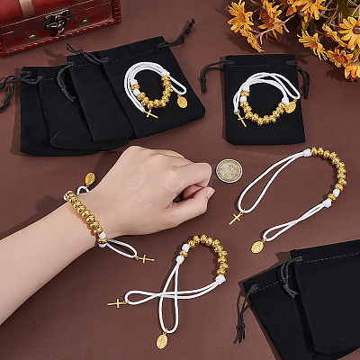 8Pcs CCB Plastic Round Bead Bracelets BJEW-PH01941-1