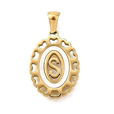 Golden 304 Stainless Steel Pendants STAS-K300-02G-S-1
