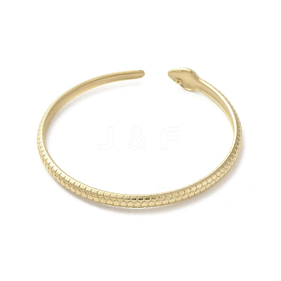 304 Stainless Steel Snake Cuff Bangles LS-BJEW-A003-02G-1