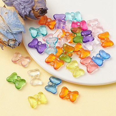 Transparent Acrylic Pendants TACR-YW0001-79-1