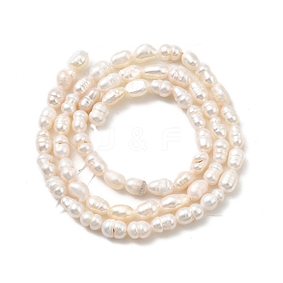 Natural Cultured Freshwater Pearl Beads Strands PEAR-I007-01M-01B-1