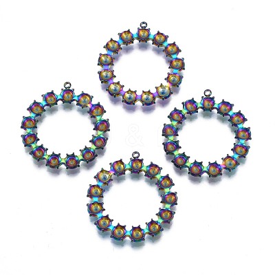 Ion Plating(IP) 304 Stainless Steel Pendants STAS-N098-029-1