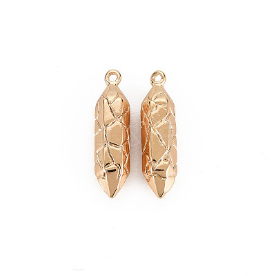 Brass Pointed Pendants X-KK-S356-640-NF-1