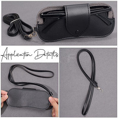 1Pc Imitation Leather Eyeglass Cases AJEW-CN0005-52C-1