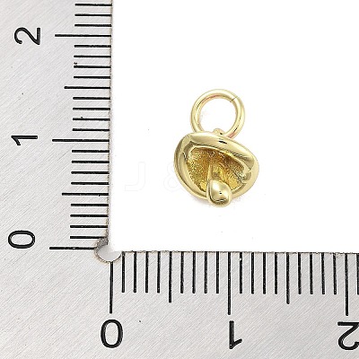 Real 18K Gold Plated Rack Plating Brass Enamel Charms KK-M293-23G-02-1