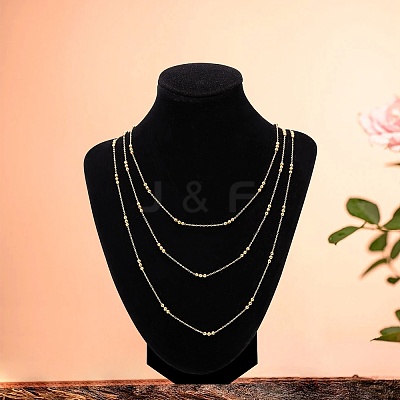 304 Stainless Steel Satellite Chains Necklaces NJEW-SW00053-1