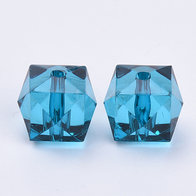 Transparent Acrylic Beads X-TACR-Q259-8mm-V18-1