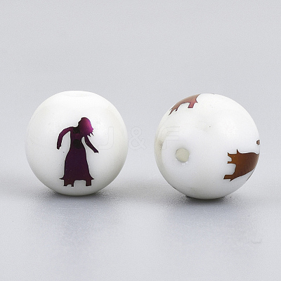 Electroplate Glass Beads LS-EGLA-S178-11K-07-1