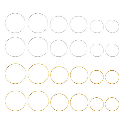Brass Linking Rings KK-YS0001-03-1
