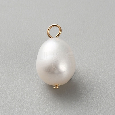 Natural Baroque Keshi Pearl Charms KK-CJC0025-001G-02-1