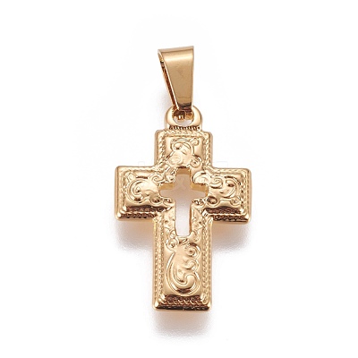 304 Stainless Steel Pendants STAS-L222-09G-1